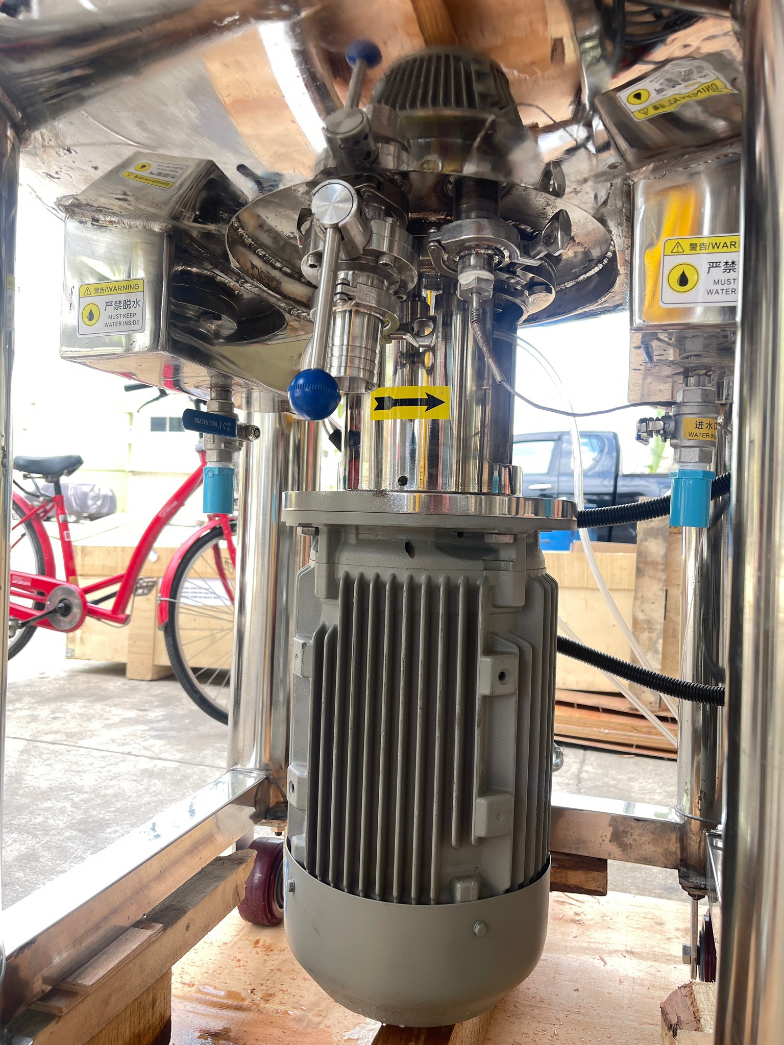 19292 เครื่องผสมของเหลวอเนกประสงค์ขนาดเล็ก สำหรับผลิตแชมพูและเคมีภัณฑ์ รุ่น CYJX mixing tank