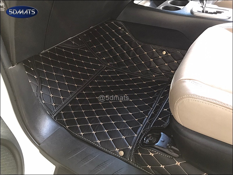 พรมปูพื้นรถยนต์6D TOYOTA REVO 4ประตู พรม6D QX หนังหนานุ่ม เต็มคัน (3ชิ้น)