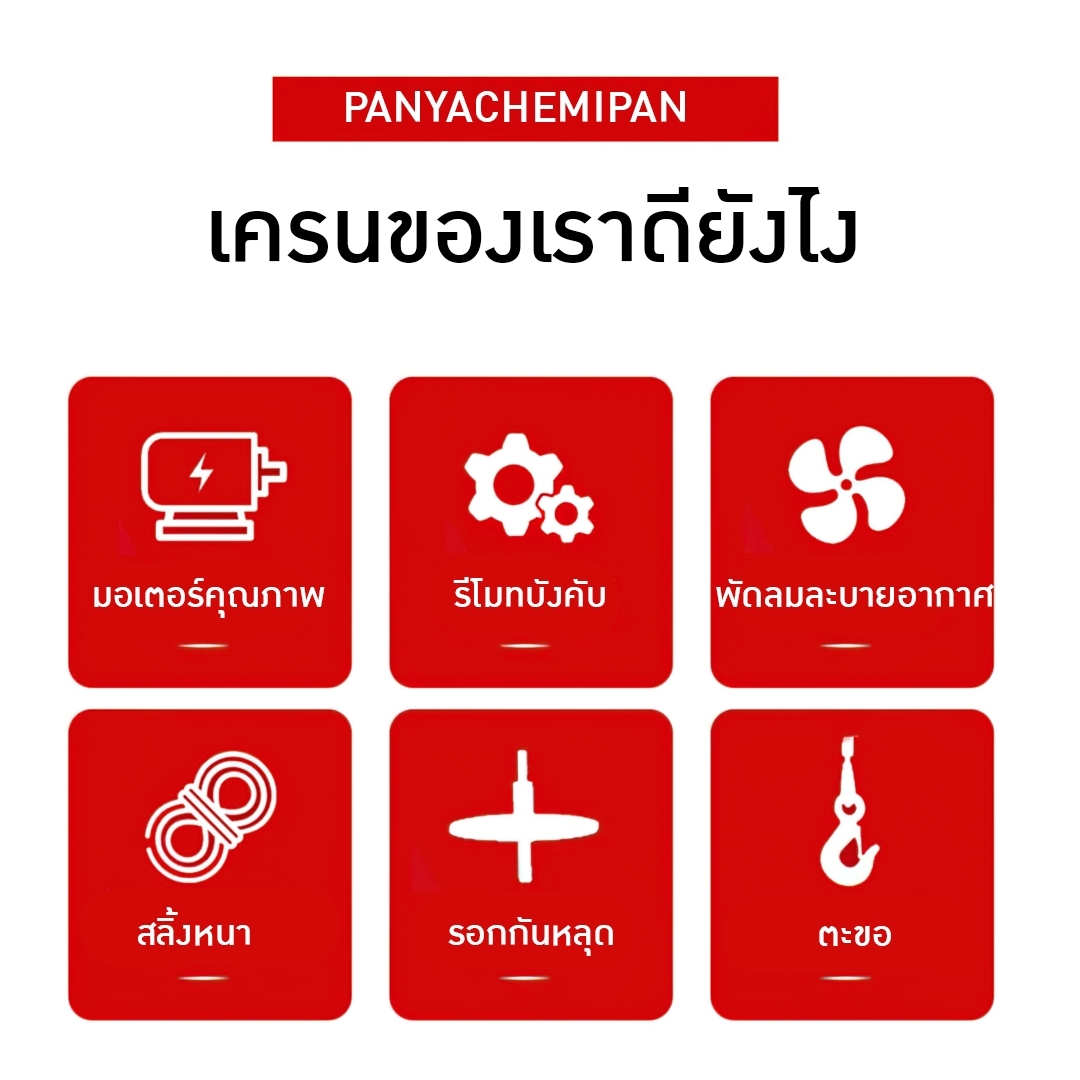 เครนยกของภายใน ขนาดเล็ก มินิ ใช้กับระเบียง ห้องแถว อาคารพาณิชย์ ยกได้เยอะสุด 800kg. สลิ้งยาว 100เมตร ใช้ไฟ 220v