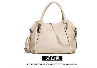 5 Color Female Bags Women's Classic Casual Fashion Soft Bag Women's Messenger Handle Shoulder Bag (Blue | Brown | Red | Beige | Black)