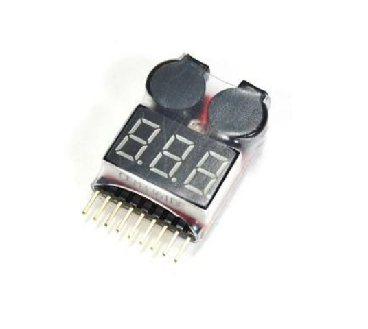 เครื่องวัดแบตเตอรี่ Li-Po พร้อมแจ้งเตือน