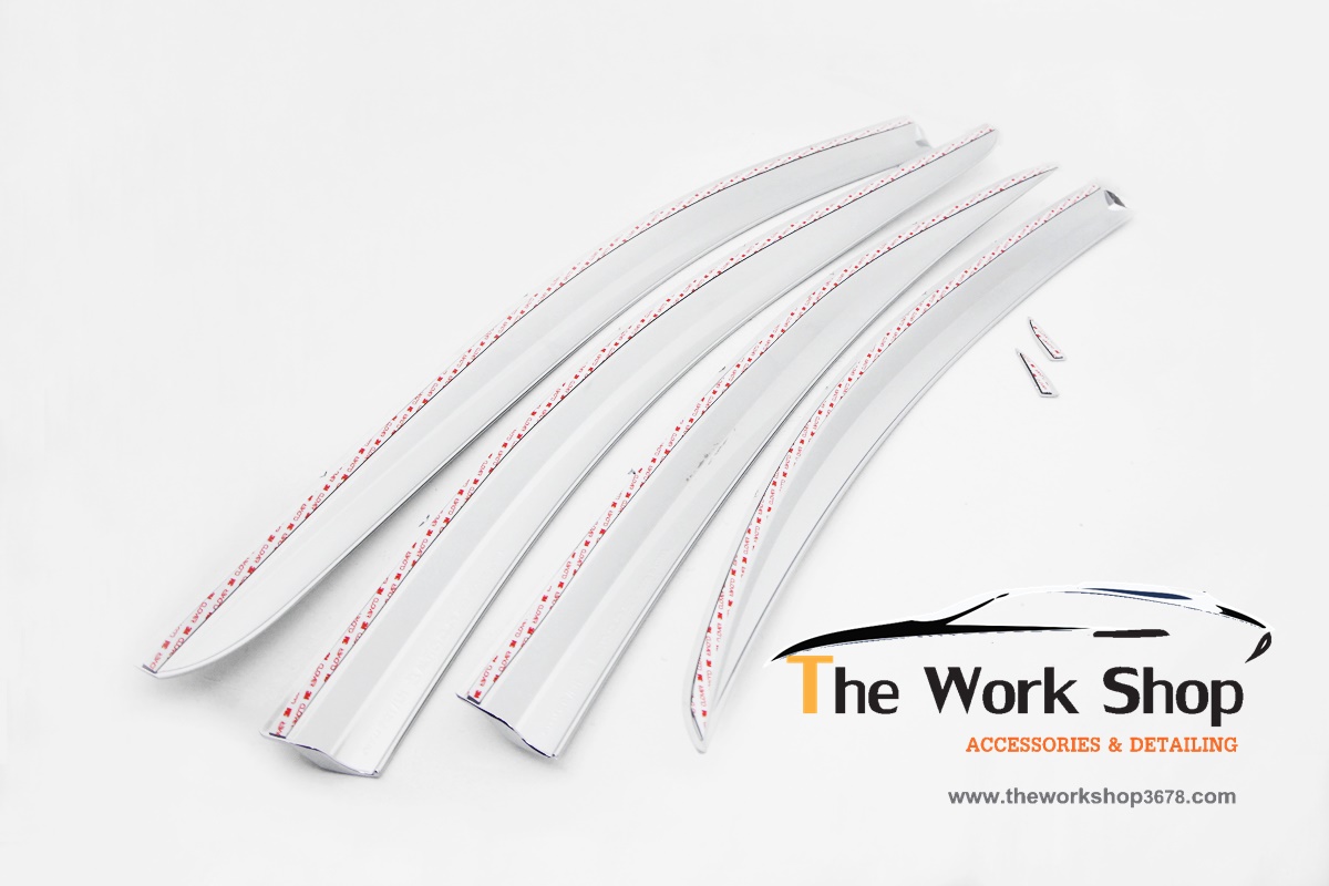 Chrome Door Visor for City All New 2014 - กันสาดแบบโครเมี่ยม