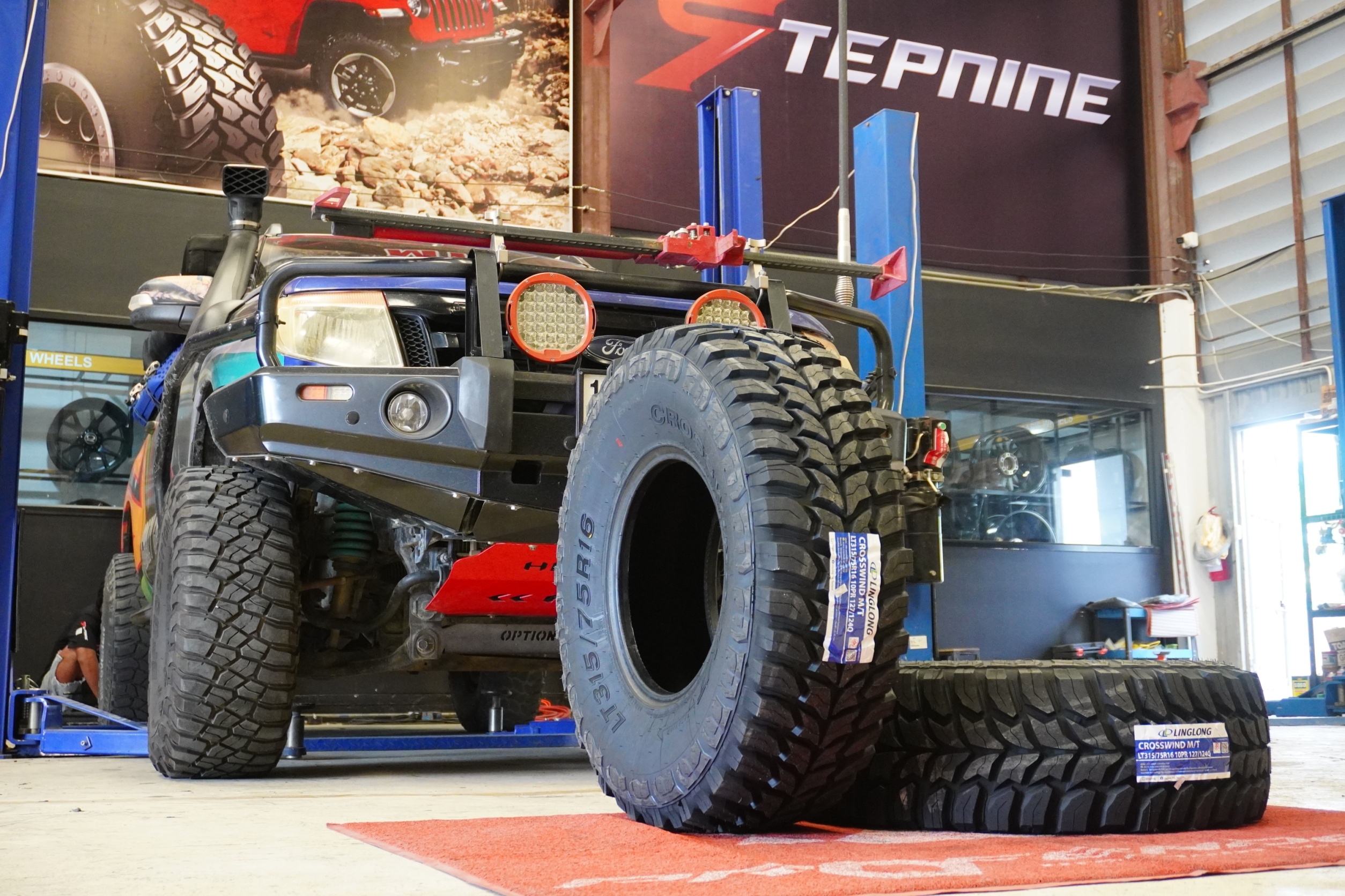 เปลี่ยนยาง FORD RANGER WILDTRACK ยาง LINGLONG M/T 315/75-16 Y23