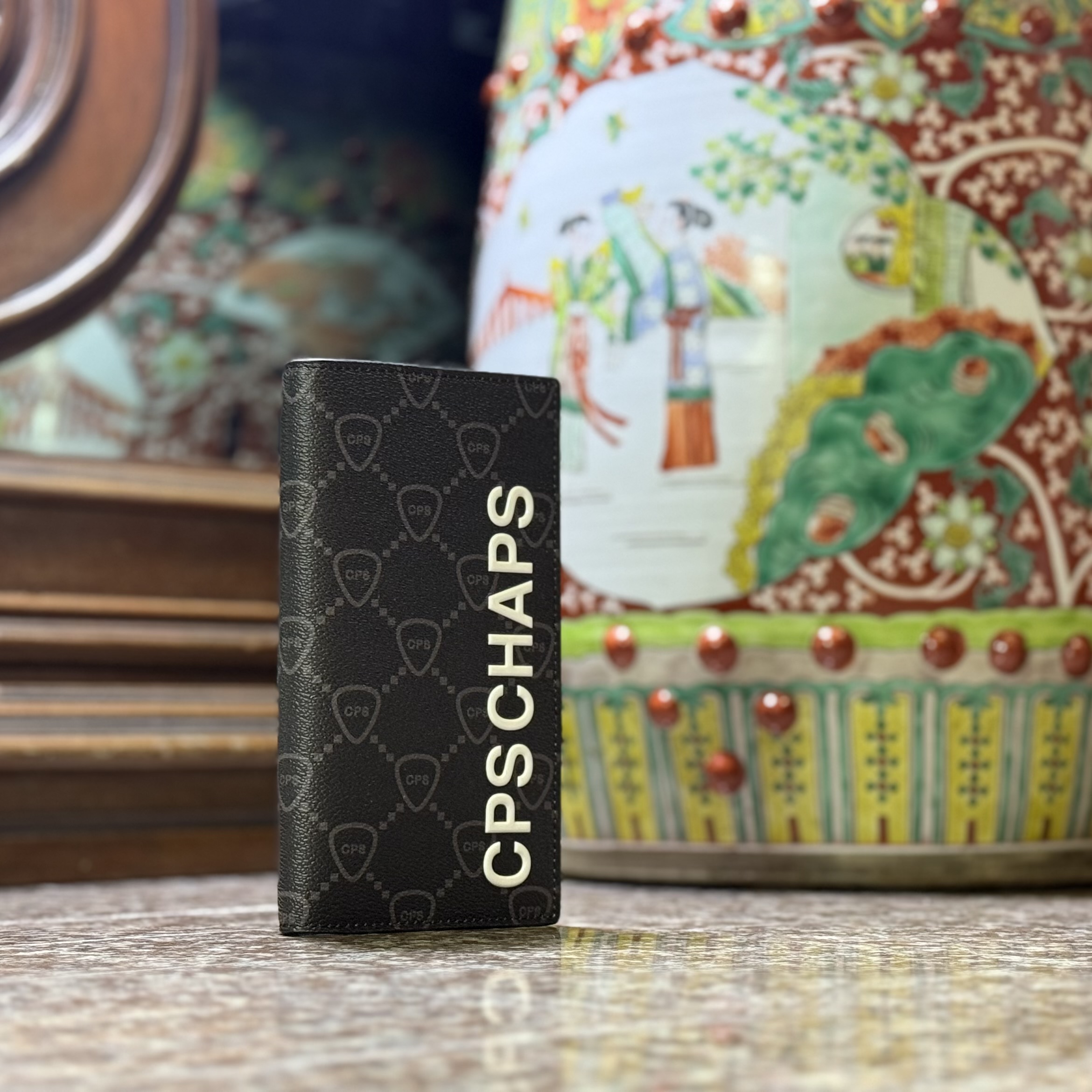 กระเป๋า CPS CHAPS Monogram Wallet ‘BLACK’