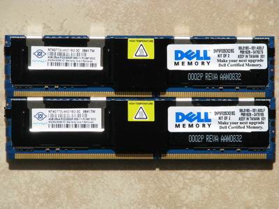 NANYA (DELL) 4GB (2GBx2) DDR2-667MHz PC5300 ECC FB DIMM