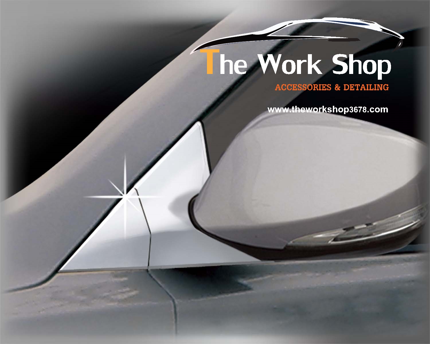 Mirror Bracket Molding for Elantra ( ชุดโครเมี่ยมแต่งข้างและฐานกระจกมองข้าง )