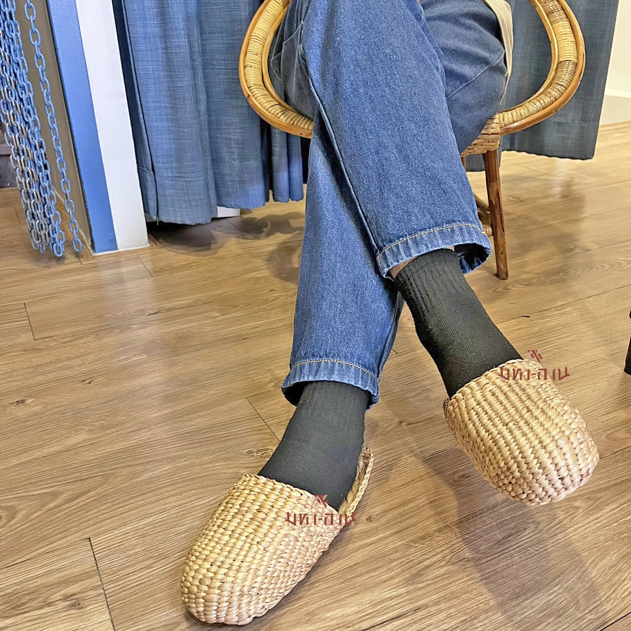 รองเท้าผักตบชวา รองเท้าใส่ในบ้าน รองเท้าสปา รองเท้าslipper สลิปเปอร์🌱