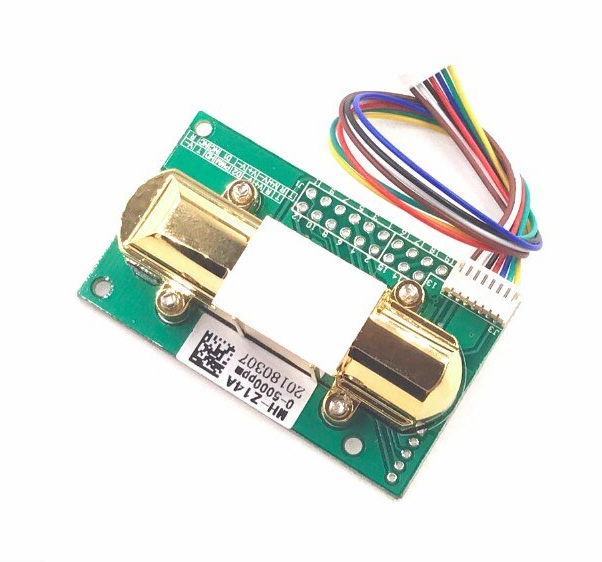 เซนเซอร์ตรวจวัดก๊าซคาร์บอนไดออกไซด์ ช่วง 0-5000 PPM (MH-Z14A CO2 NDIR Gas Sensor)