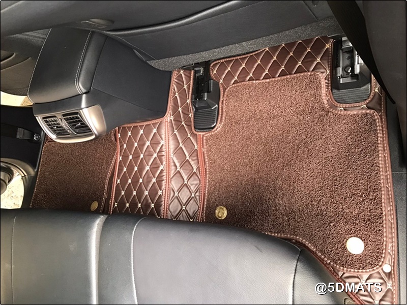 พรมปูพื้นรถยนต์ 7D QX +เสริมใยดักฝุ่น สำหรับรถ SUV 7ที่นั่ง ตรงรุ่นรถ เต็มคัน