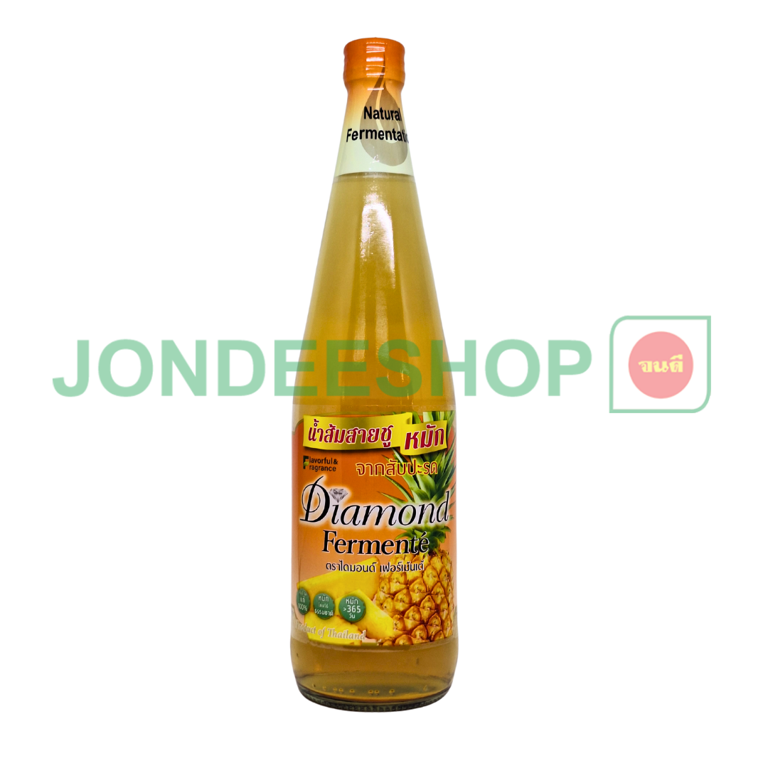 น้ำส้มสายชูหมักสับปะรด ไดมอนด์700ซซ. #8855079001562