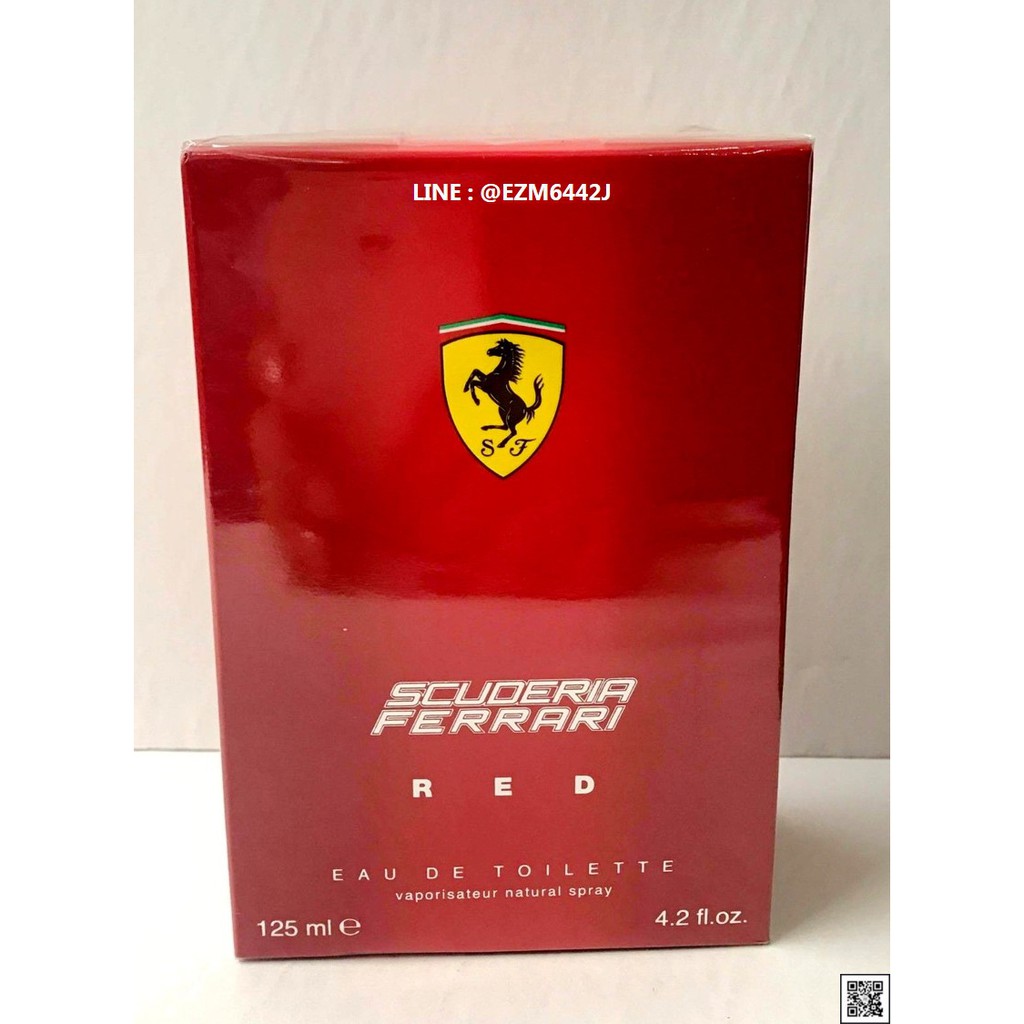 น้ำหอมแท้ FERRARI SCUDERIA RED FOR MEN EAU DE TOILETTE SPRAY 125 ML ของใหม่ กล่องซีล เหมือนกับห้าง