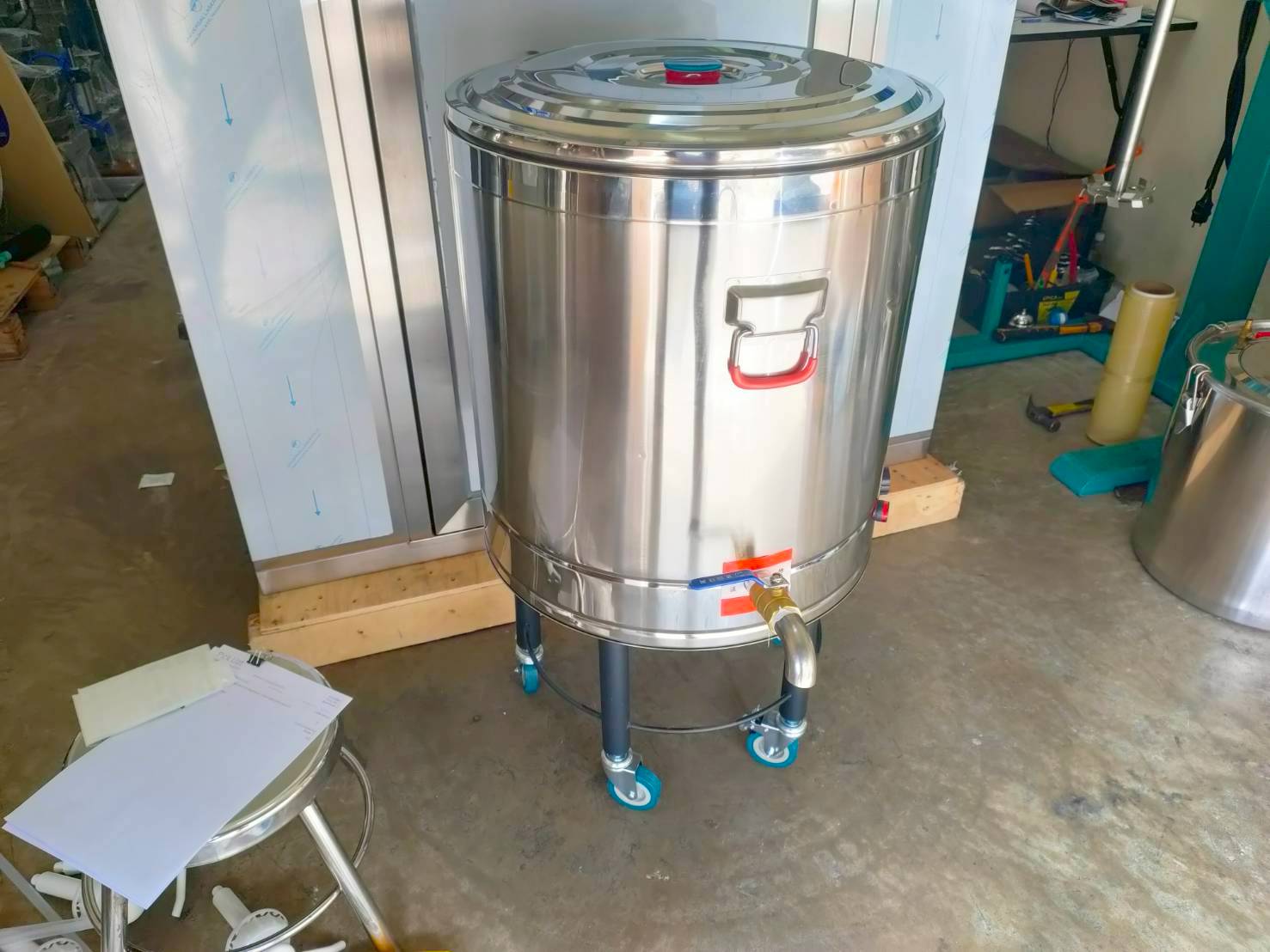 หม้อต้มทำความร้อนไฟฟ้า BC-DPS 🌟 พร้อมหัวก๊อก+ล้อเลื่อน! 😍