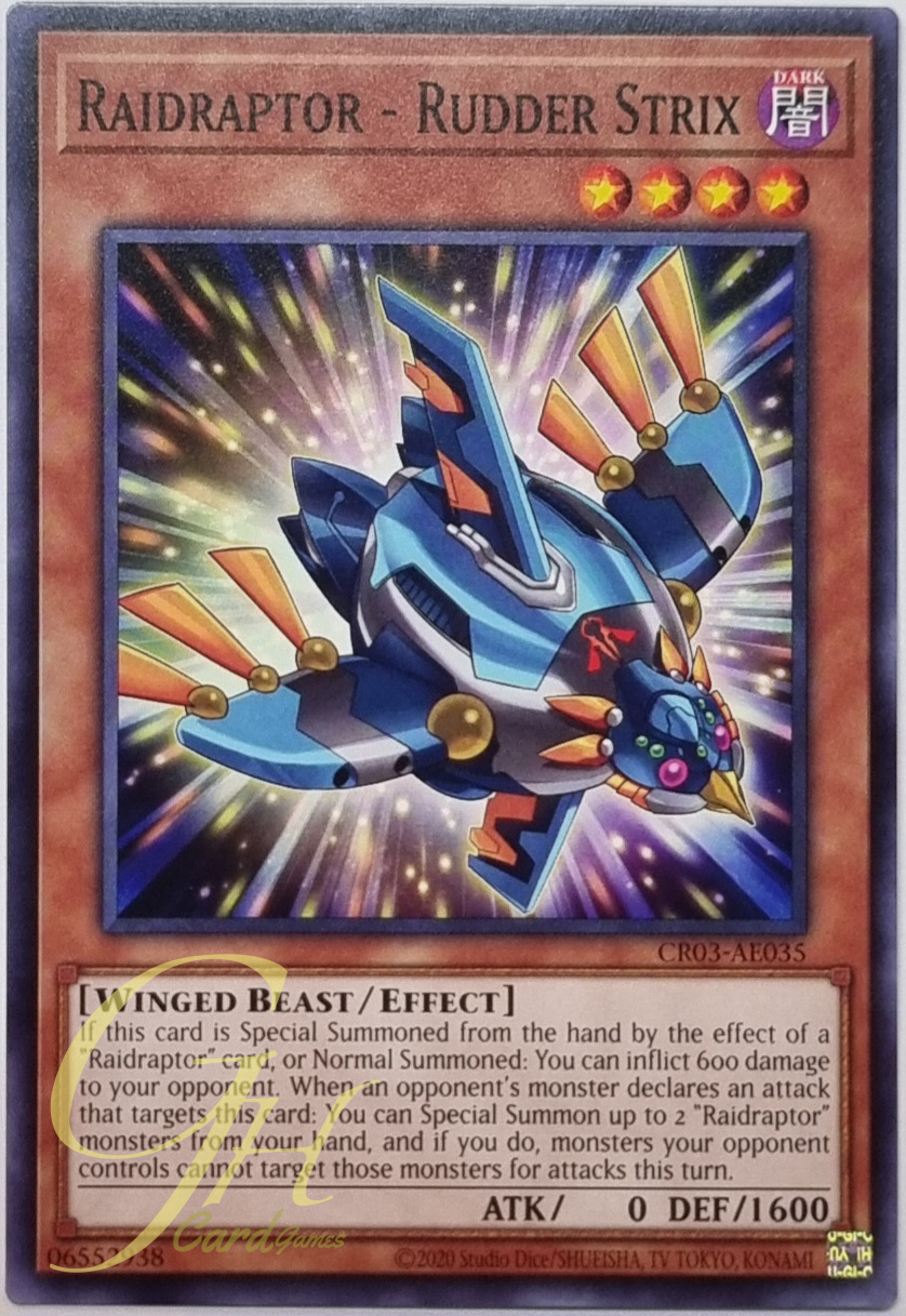 Yugioh [CR03-AE035] Raidraptor - Rudder Strix (Common)