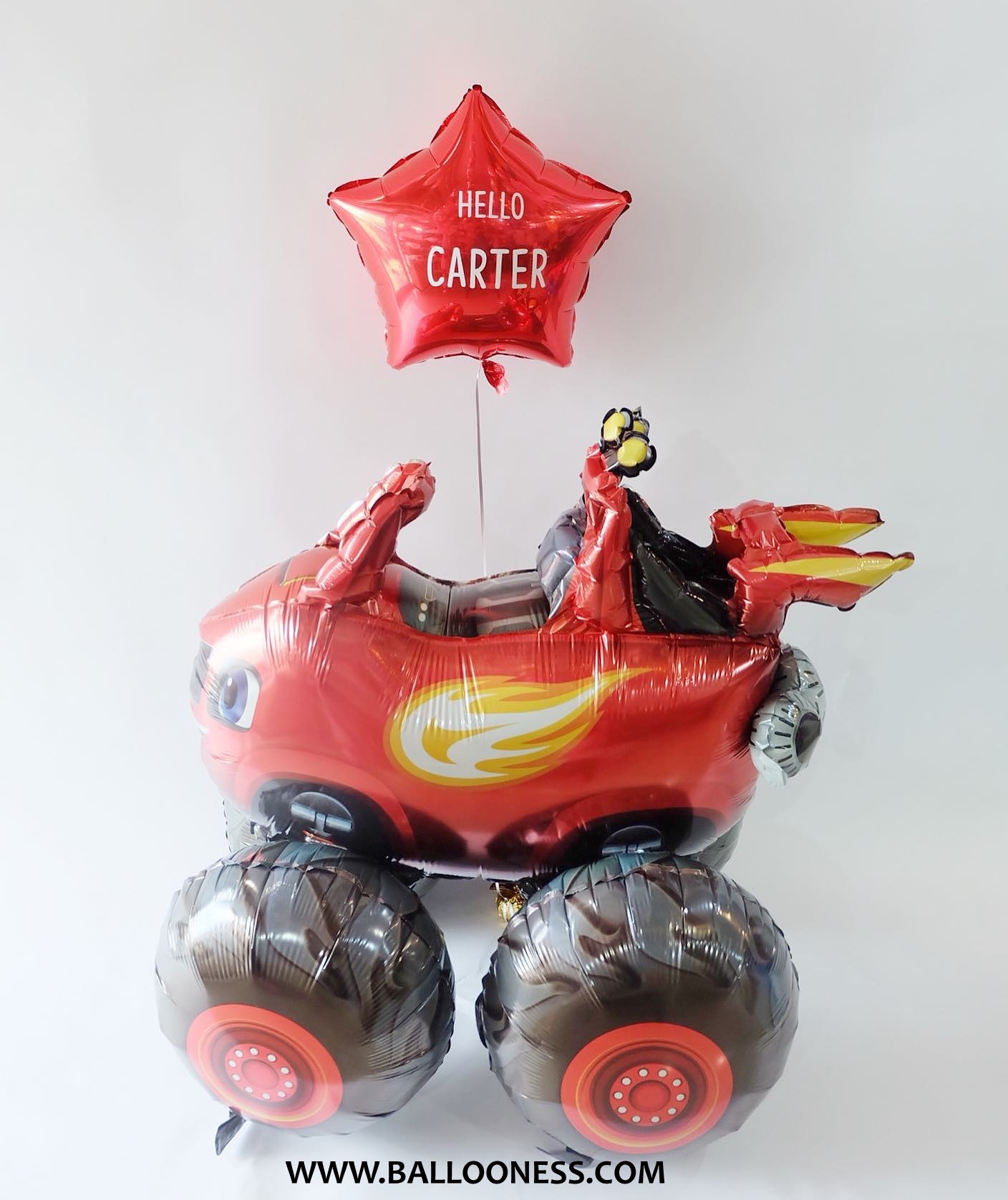 รถแข่งคันใหญ่+ดาวขนาด 18 นิ้ว / Airwalker Balloon Racing car + star 18 inch