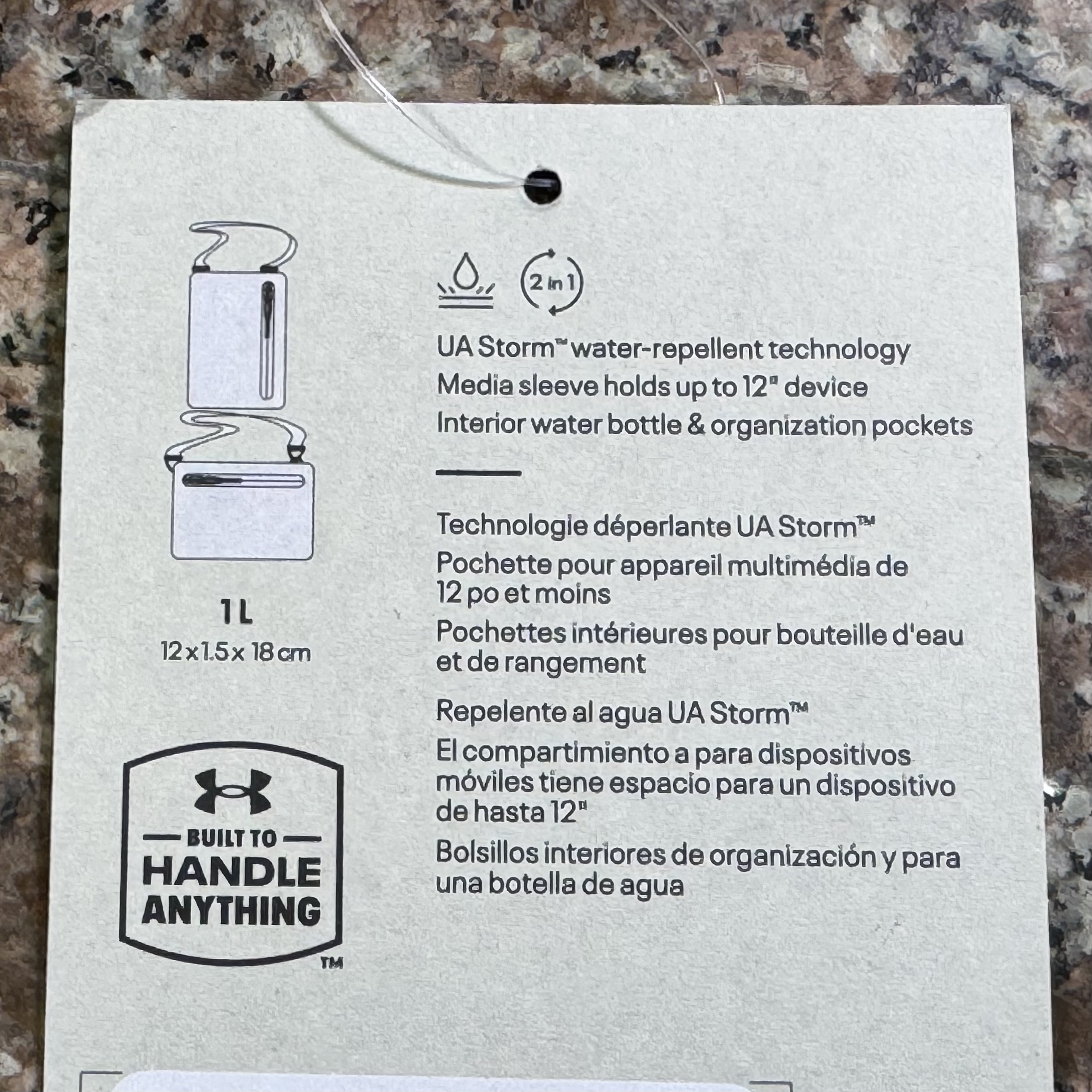 กระเป๋า Under Armour Loudon Crossbody Bag ‘Downpour Grey’