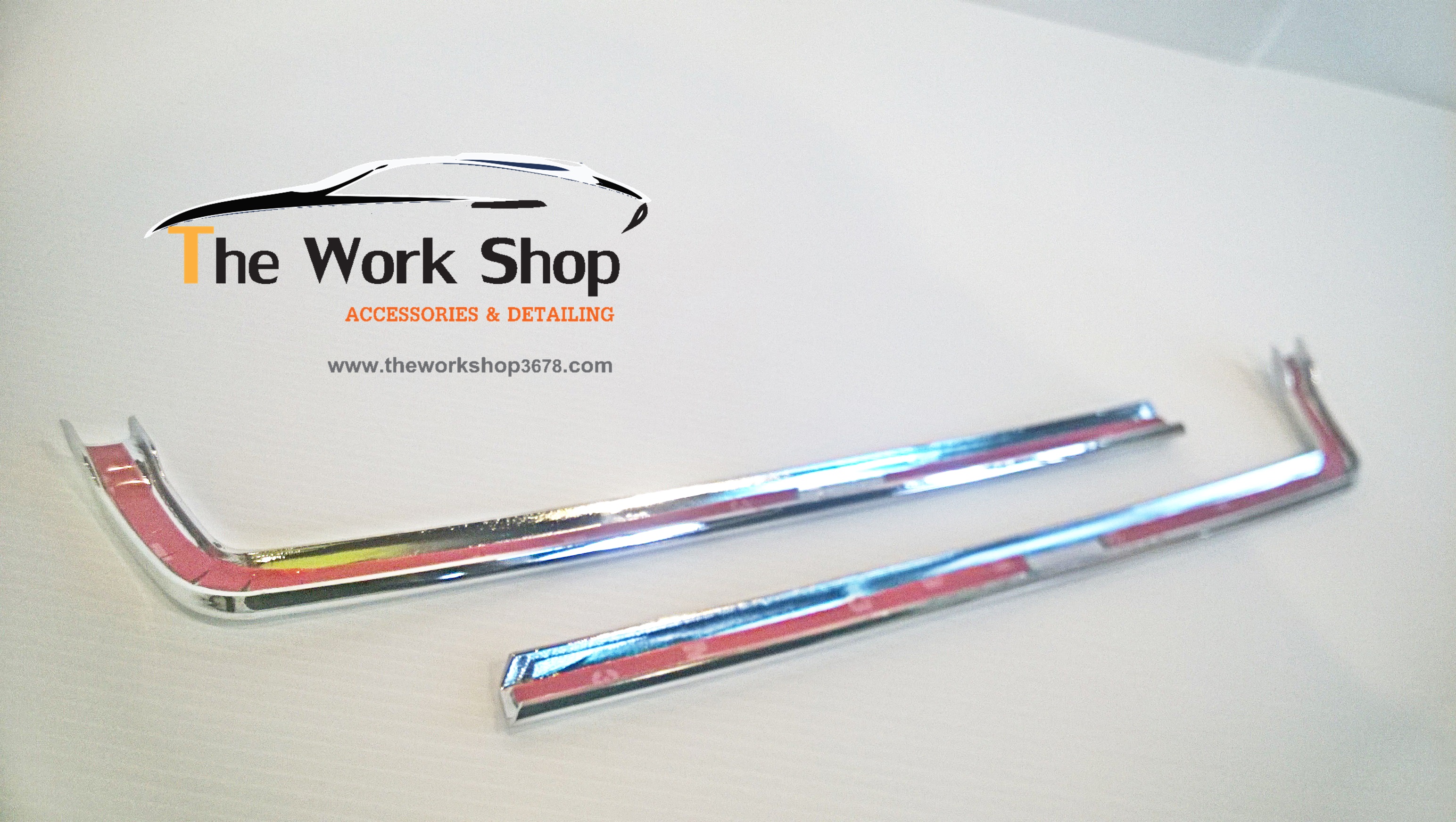 Chrome Front Bumper Grille Trims 2 Pcs. - โครเมี่ยมแต่งกระจังหน้า 2 ชิ้น