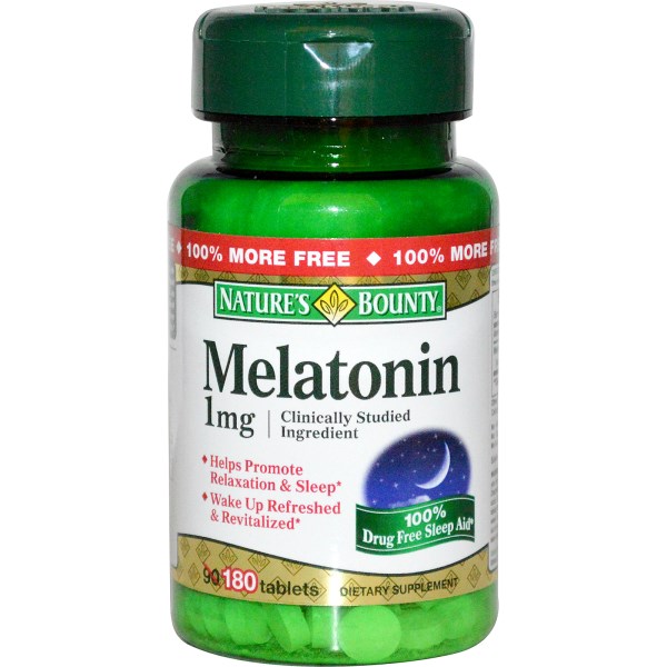 Nature's Bounty, Melatonin, 1 mg, 180 Tablets