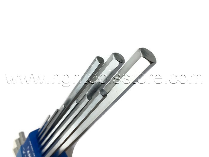 ประแจหกเหลี่ยม ยาว สีขาว ชุด 9 ตัว ชุด 1.5-10 มิล LHS-9 ยี่ห้อ EIGHT