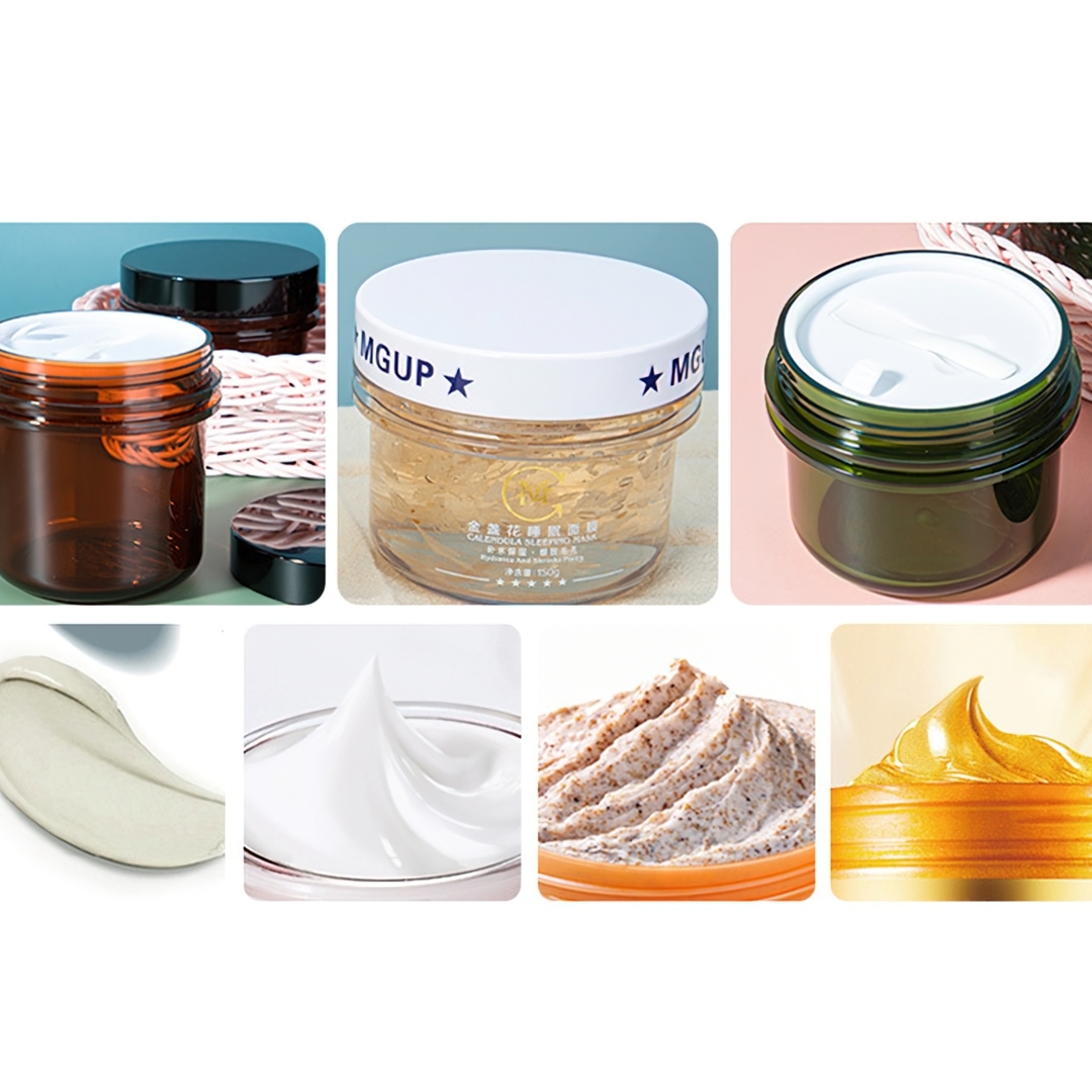 กระปุกครีม ตลับครีม สปา มาพร้อมไม้พายปาดครีม SG7501 120ml 150ml 200ml