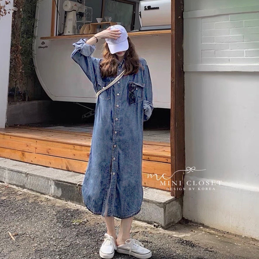 เดรสเชิ้ตยีนส์