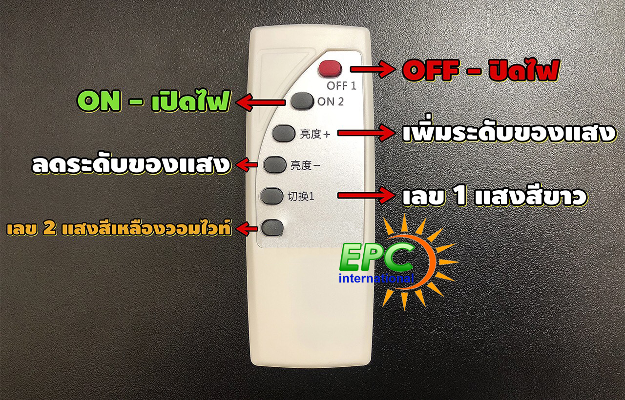 โคมไฟหัวเสา โซล่าเซลล์ ทรงกลม 40 cm. (เเสง ขาว , เหลืองวอมไวท์)