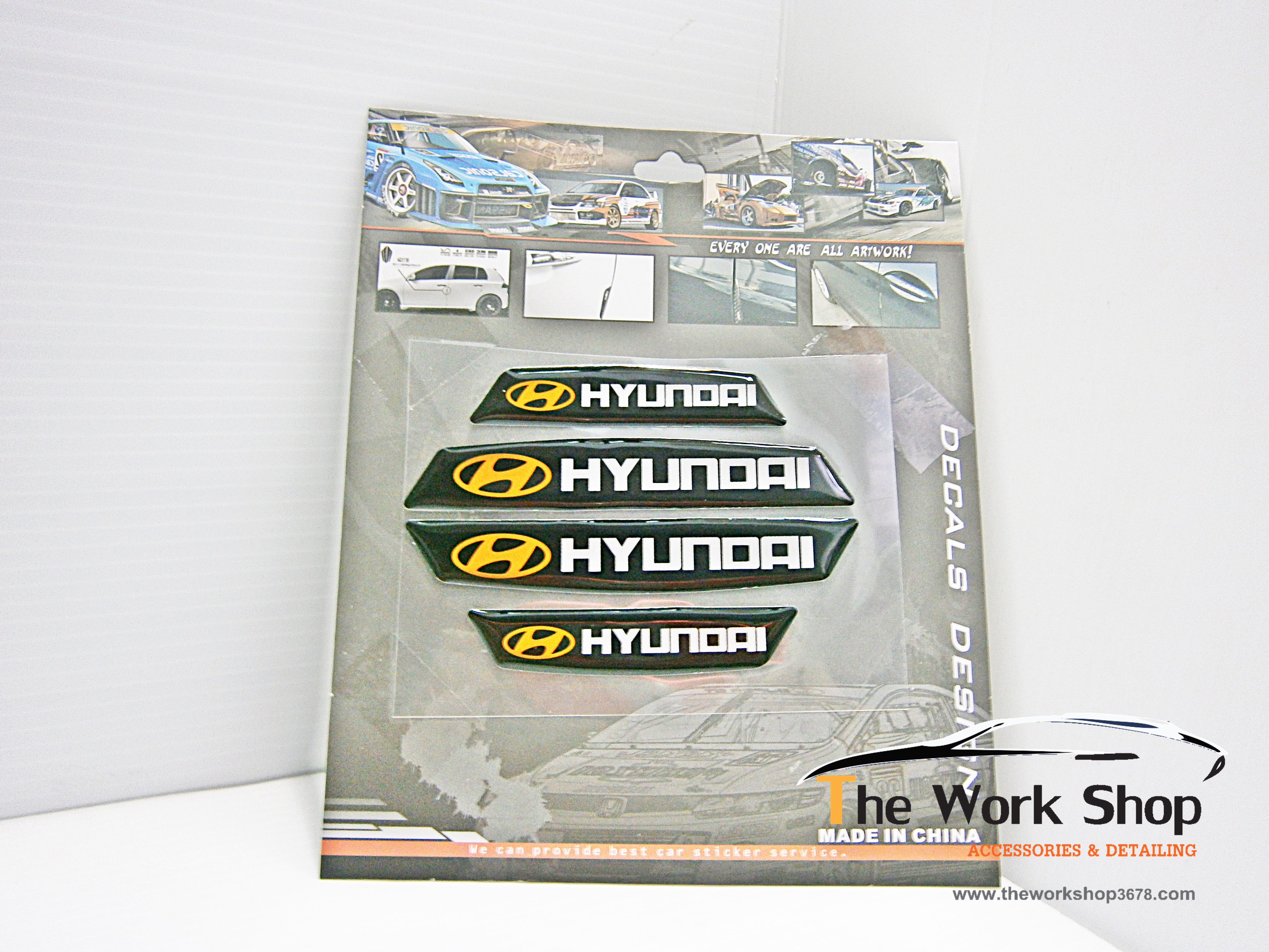 Door Emblem Logo " Hyundai " - กันชนขอบประตู