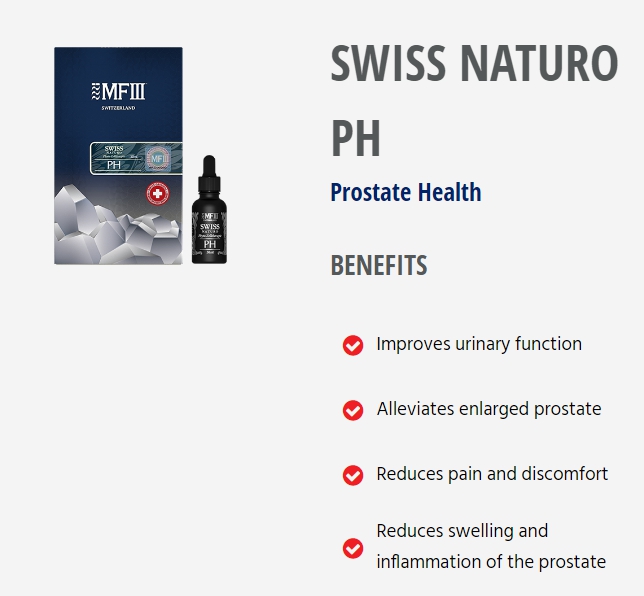 SWISS NATURO PH Prostate Health เพื่อการดูแลต่อมลูกหมาก