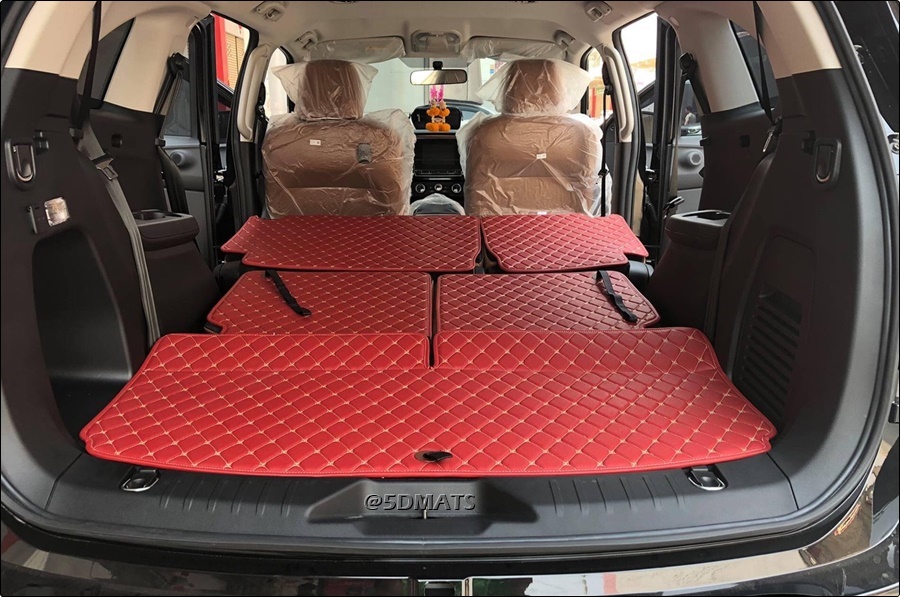 พรมปูพื้นรถยนต์6D ISUZU MU-X 2021 พรมหนัง6D เกรดA 12มิล เต็มคัน 9ชิ้น