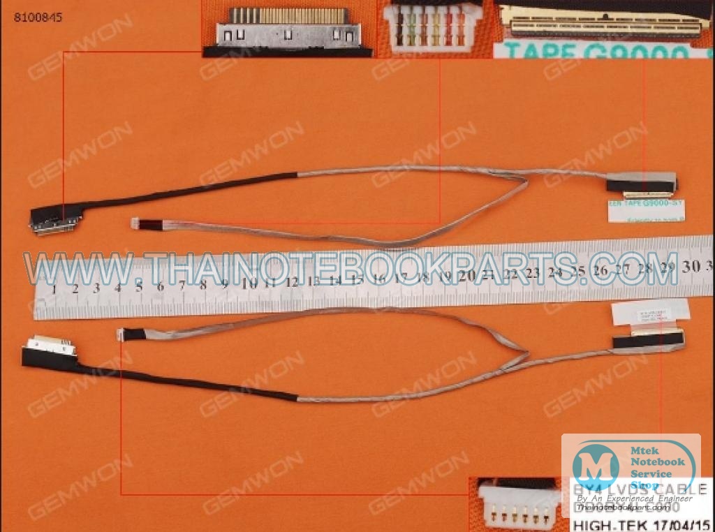 MT07860 สายแพจอ LCD CABLE Toshiba M800 M840 M845 Led Cable Dd0by4lc000 (มือสอง) 2