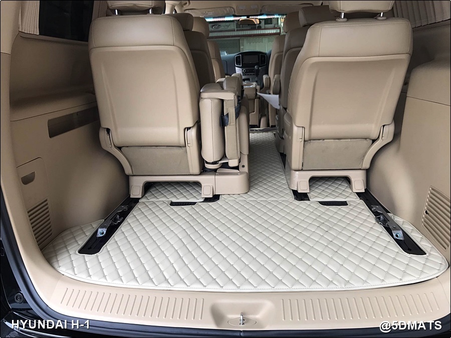 พรมปูพื้นรถยนต์ 7D HYUNDAI H1 (11ที่นั่ง) พรม7D QJ VIP +เสริมใยดักฝุ่น หนาพิเศษ เต็มคัน