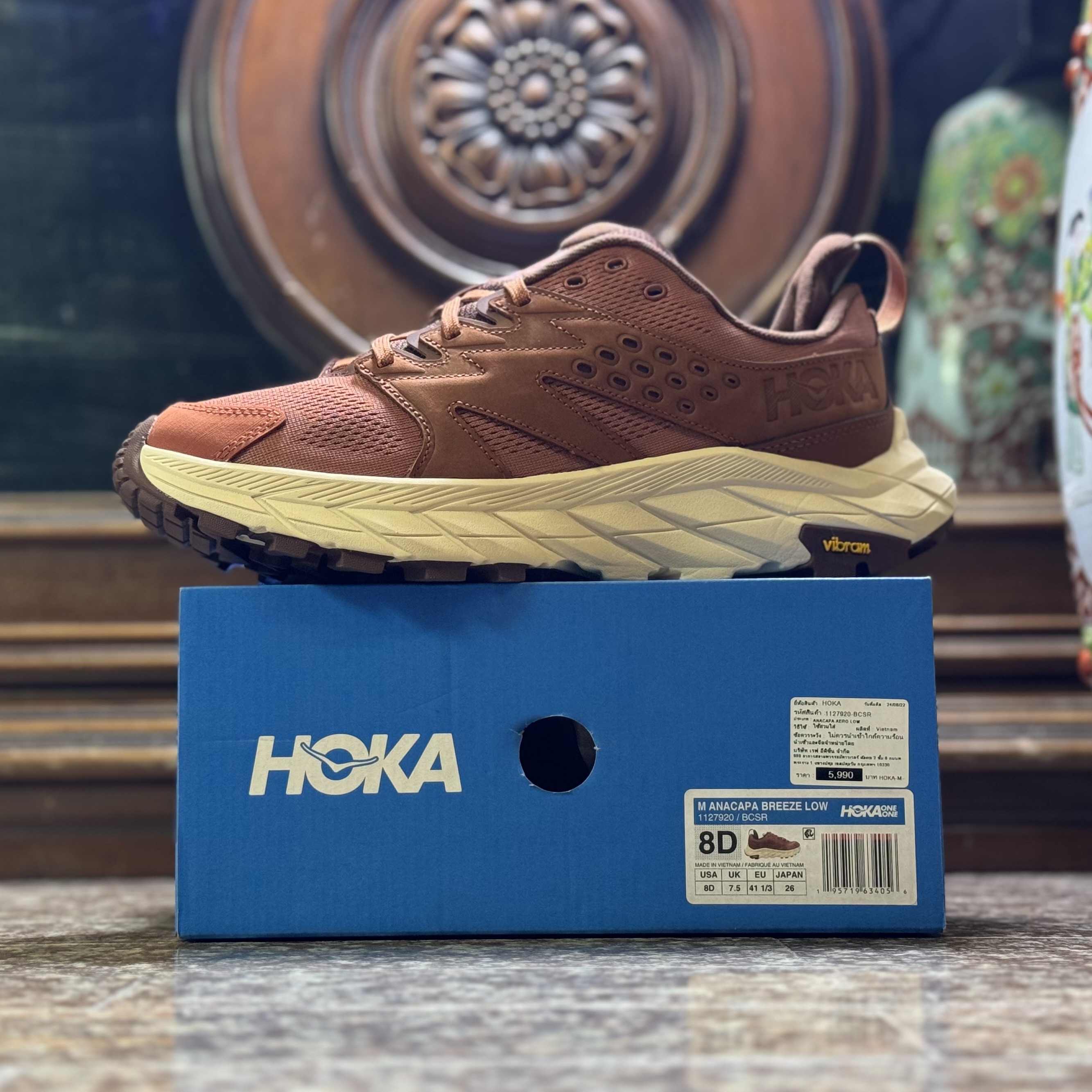 รองเท้าเดินป่า HOKA Anacapa Breeze Low ‘Baked Clay’ (M7-15US)