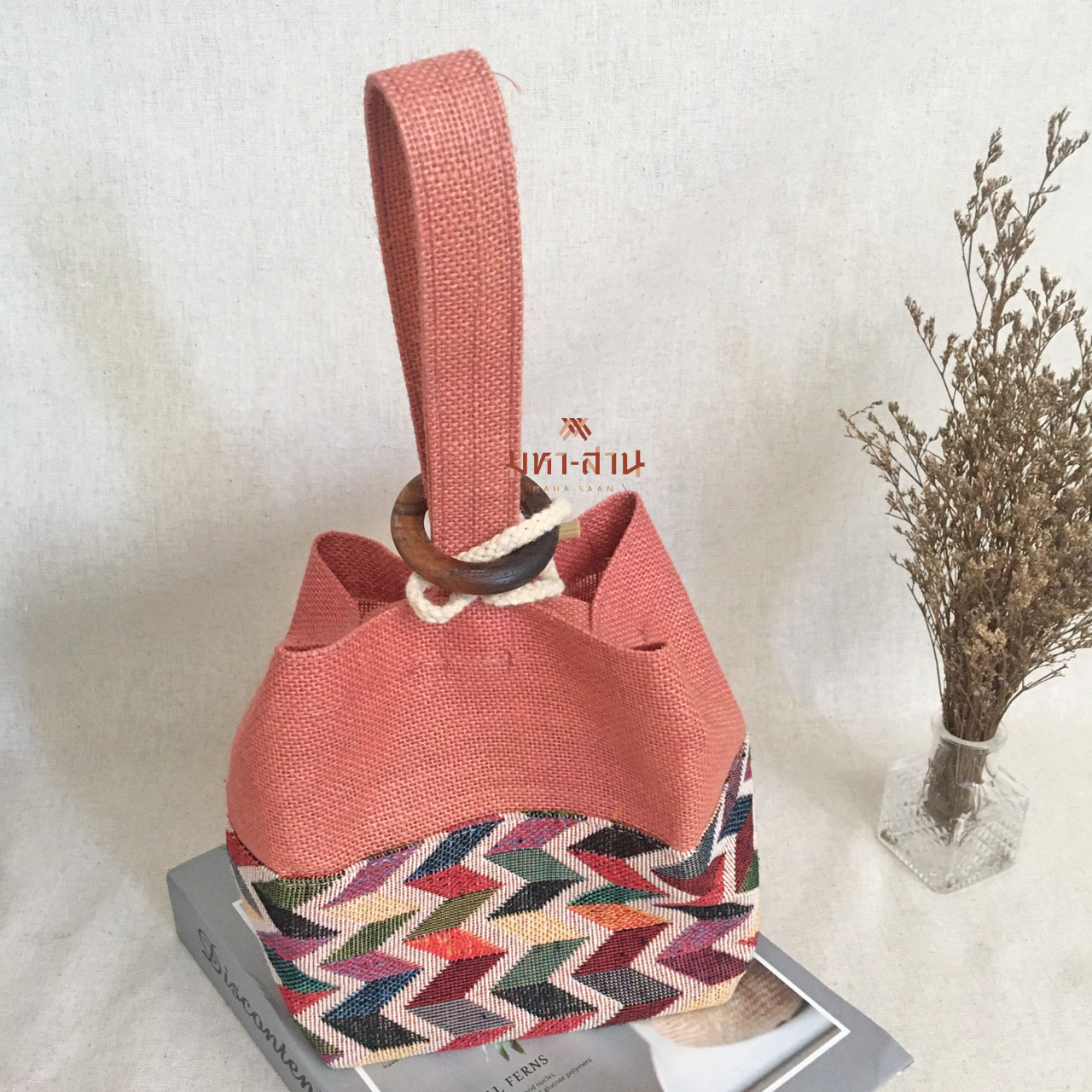 กระเป๋าขนมจีบ ผ้าพื้นเมือง กระเป๋าไทย กระเป๋าถือ ของแจก🥟