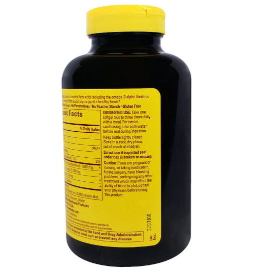 Nature Made, Flaxseed Oil, 1000 mg, 180 Softgels
