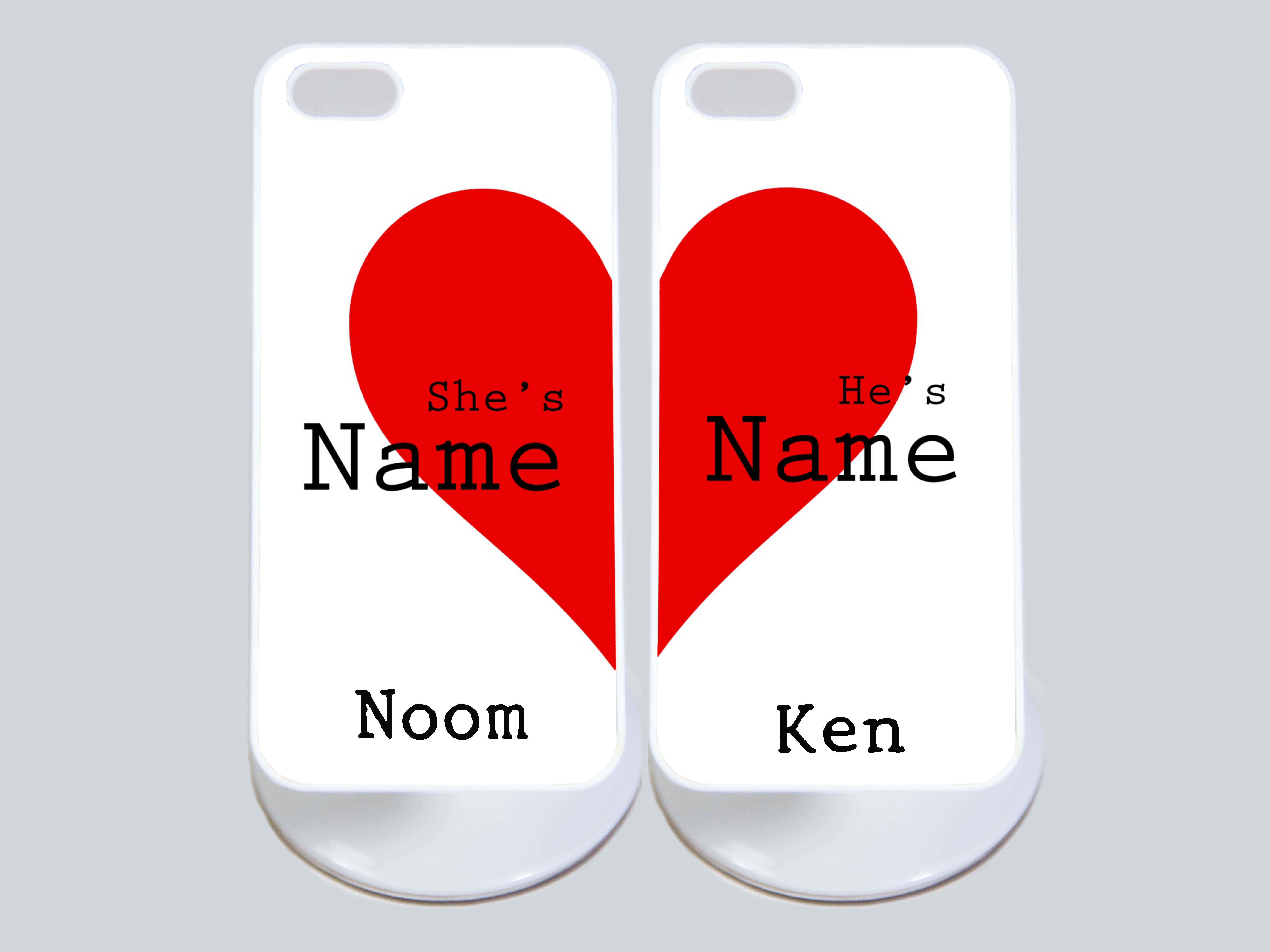 เคสคู่ ลายหัวใจสีแดงคู่