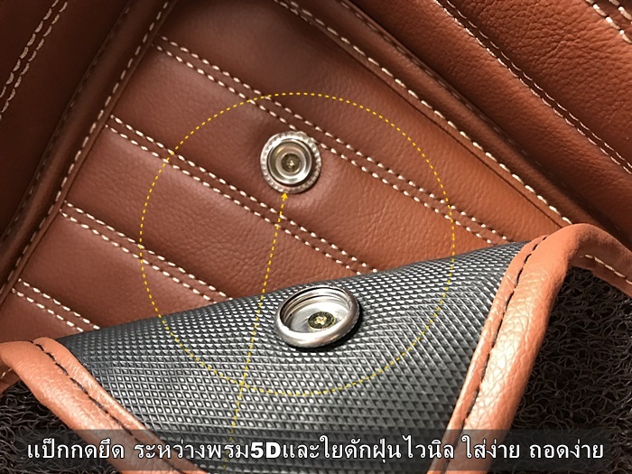 พรมปูพื้นรถยนต์5D NEW YARIS 2018-2021 HB 5Dr. รุ่น5D 3ชิ้น+ใยดักฝุ่น4ชิ้น