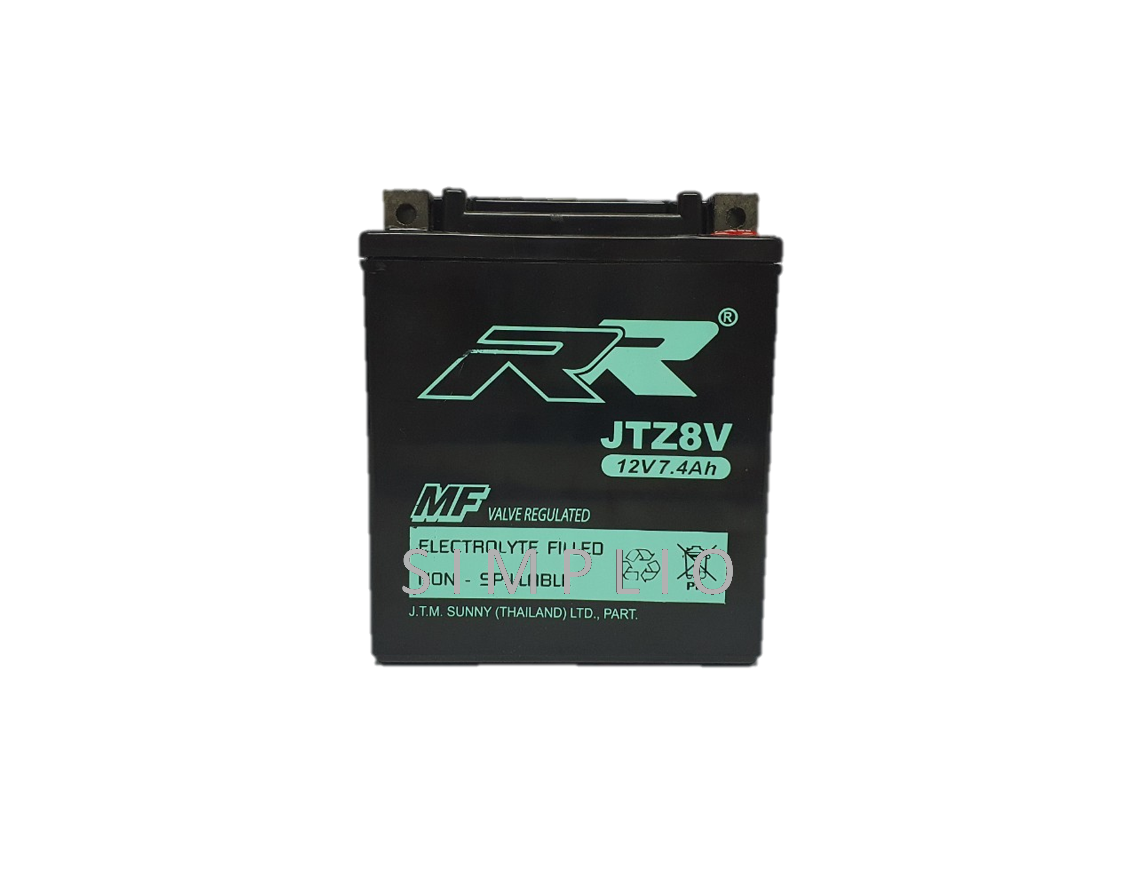 RR Battery JTZ8V (12V 7.4AH) แบตเตอรี่สำหรับมอเตอร์ไซค์ (แบตมอไซ)
