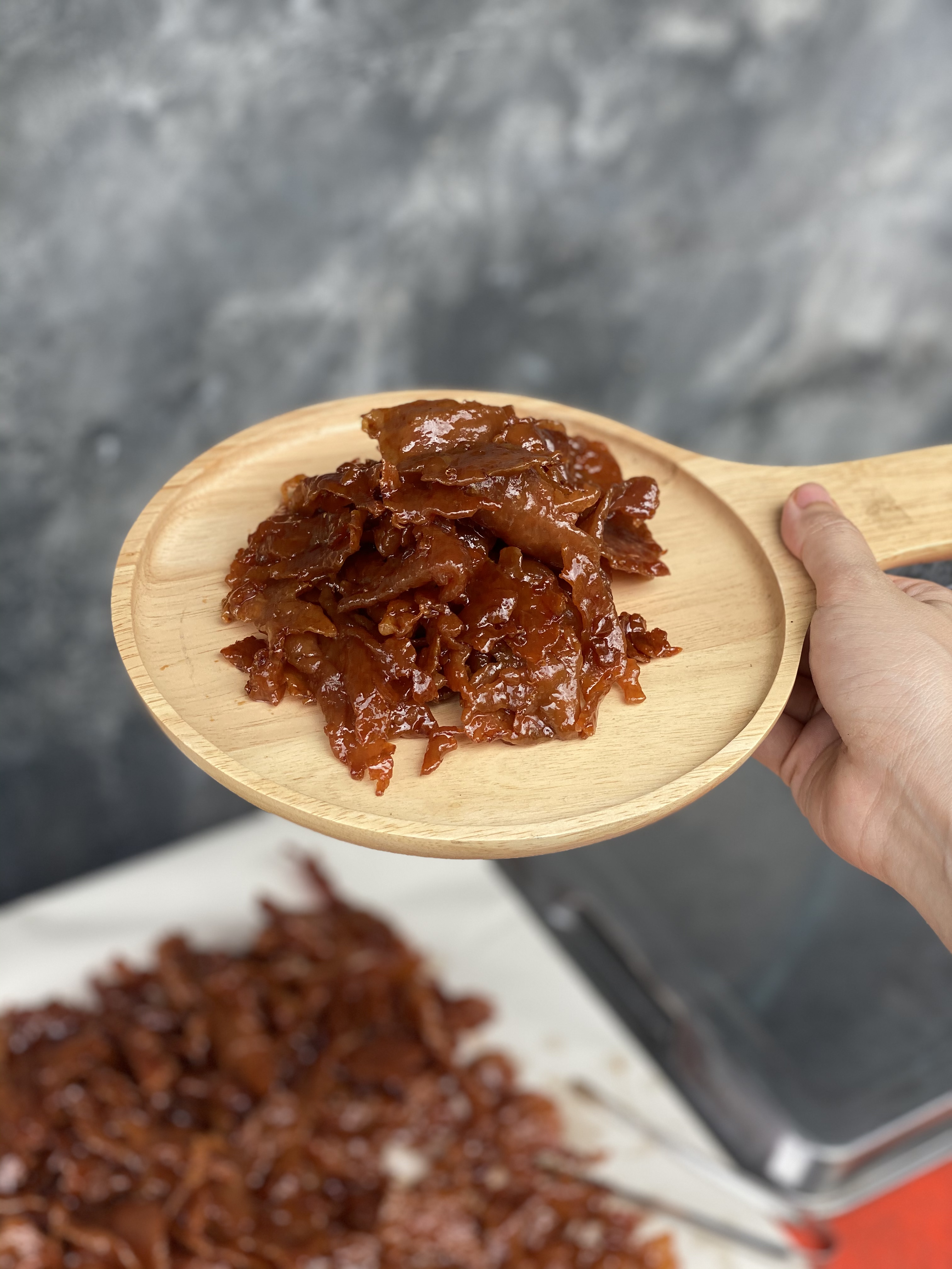 หมูแดดเดียว สูตรนิ่ม ไม่ติดมัน ทอดเสร็จพร้อมส่ง ราคาถูก