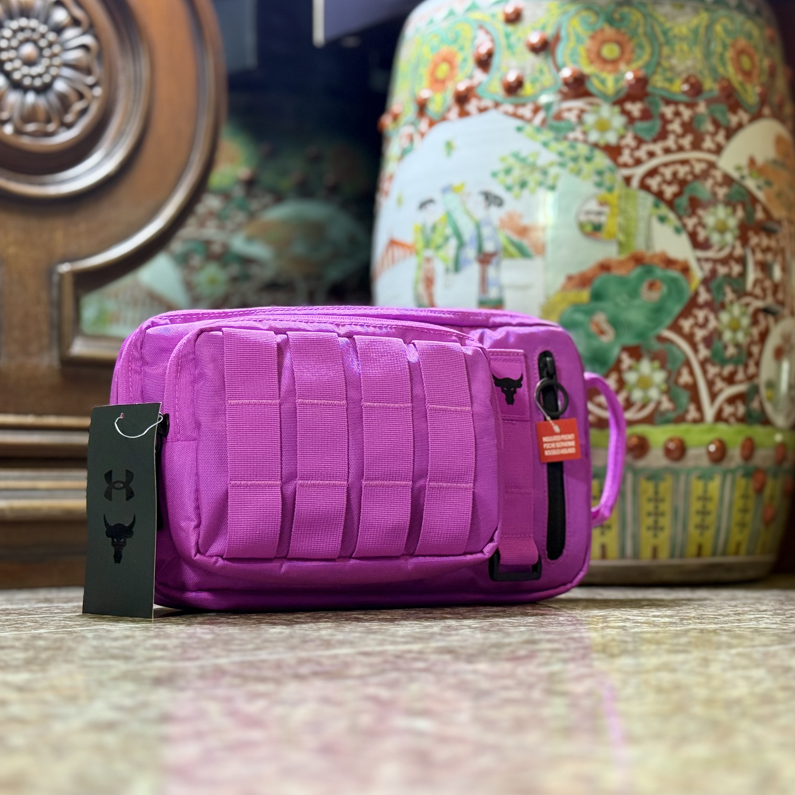 กระเป๋า Under Armour Project Rock Waist Bag ‘Vivid Magenta’