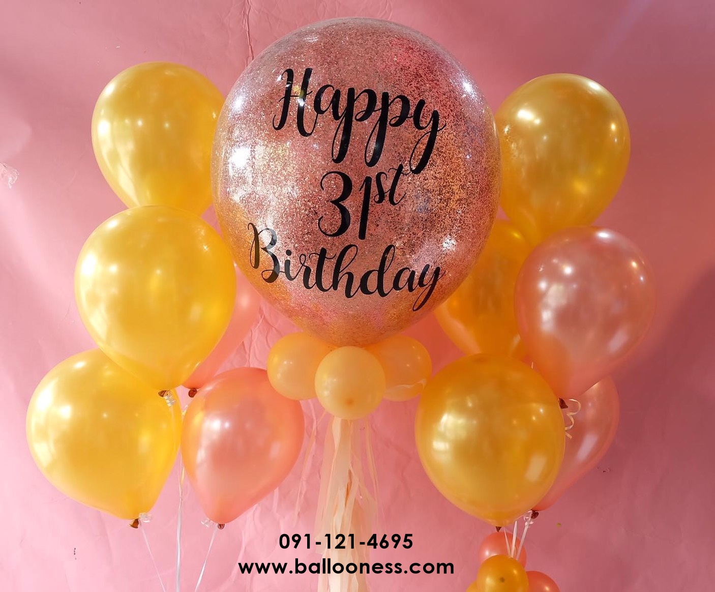 Set 24 inch +2 bunch (5pcs/1bunch) /เซทลูกโป่งพร้อมส่ง