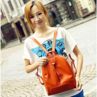 My style กระเป๋าเป้สะพายหลังสไตล์เกาหลี รุ่น A001 - สีน้ำตาล