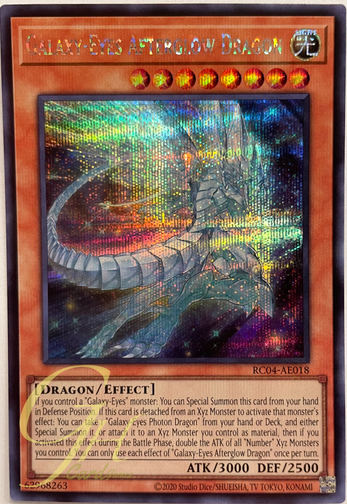 Yugioh [RC04-AE018] Galaxy-Eyes Afterglow Dragon (Secret Rare)