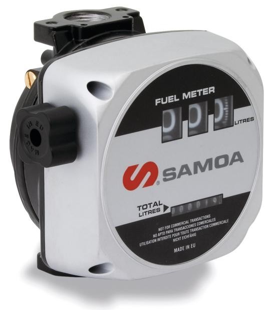 SAMOA มาตรวัดน้ำมันดีเซลแบบแมคคานิค 1" 3 หลัก # 680300 ** มีเอกสารรับรองผ่าน ชั่ง ตวง วัด กระทรวงพาณิชย์