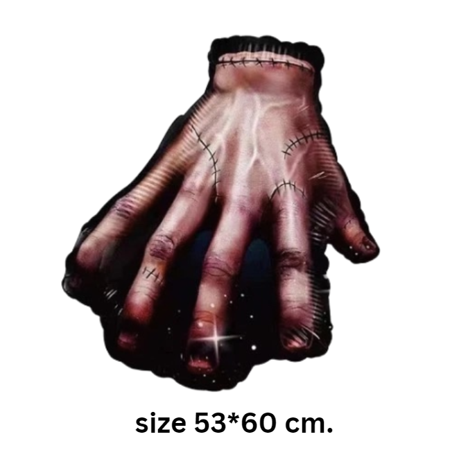 ลูกโป่งฟอยล์ มือธิง เวนส์เดย์ ฮาโลวีน ขนาด53*60ซม.