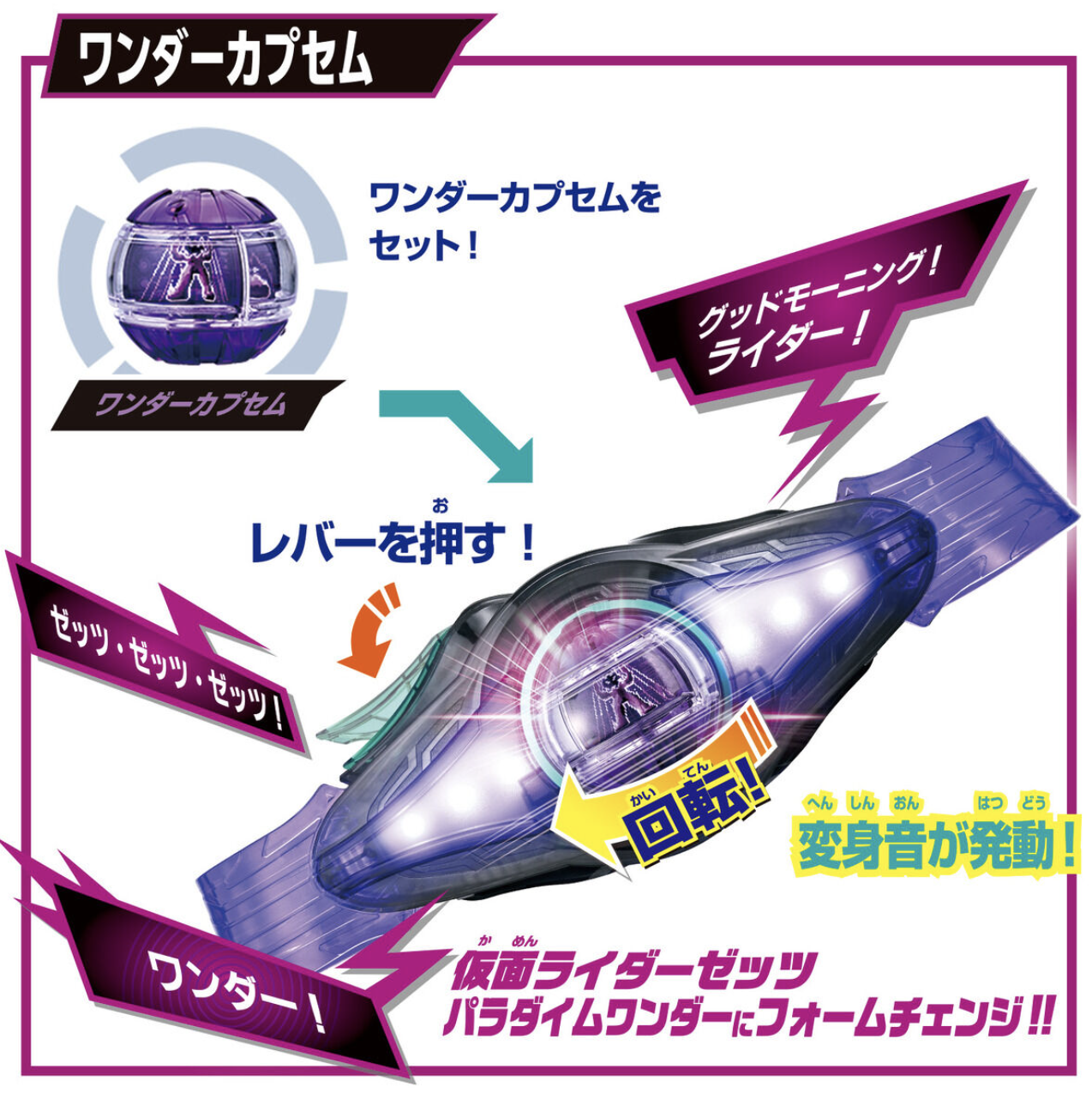 HENSHIN BELT DX ZEZTZ SPECIAL SET