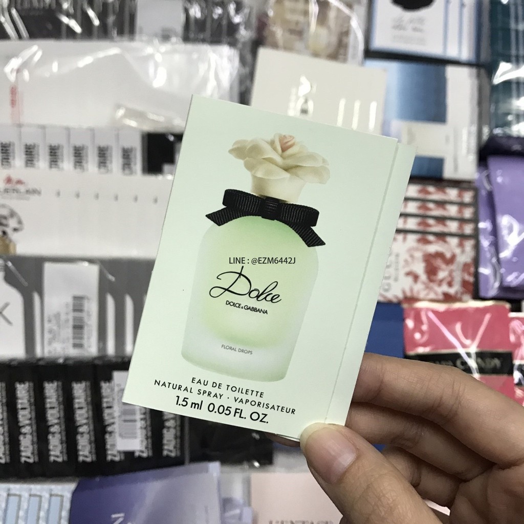 เช็คก่อนสั่ง น้ำหอมแท้ ขนาดทดลอง DOLCE & GABBANA FLORAL DROPS FOR WOMEN EAU DE TOILETTE SPRAY