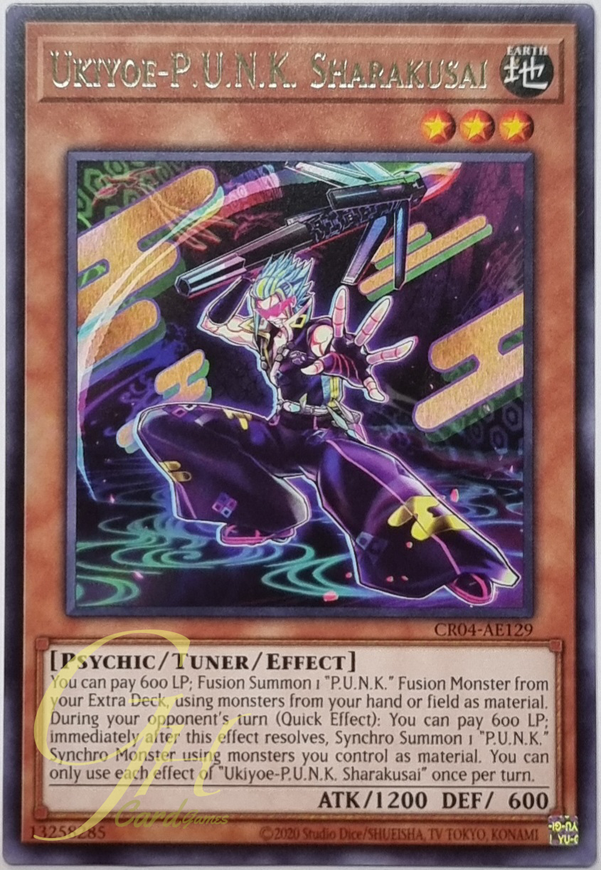 Yugioh [CR04-AE129] Ukiyoe-P.U.N.K. Sharakusai (Rare)