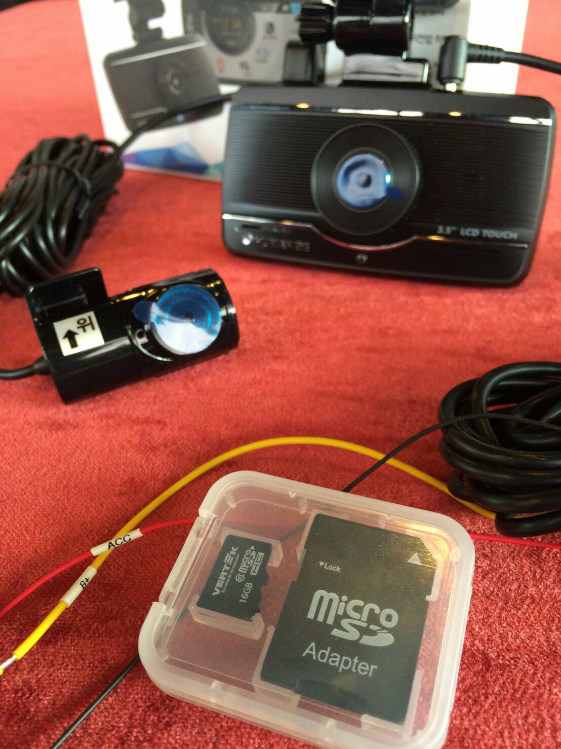 Smart Drive Recorder+ Rear Camera HE300/HE300IR -กล้องหน้าจอ(TouchScreen)บันทึกหน้า-หลัง รถยนต์ สามารถใส่ได้ทุกรุ่น