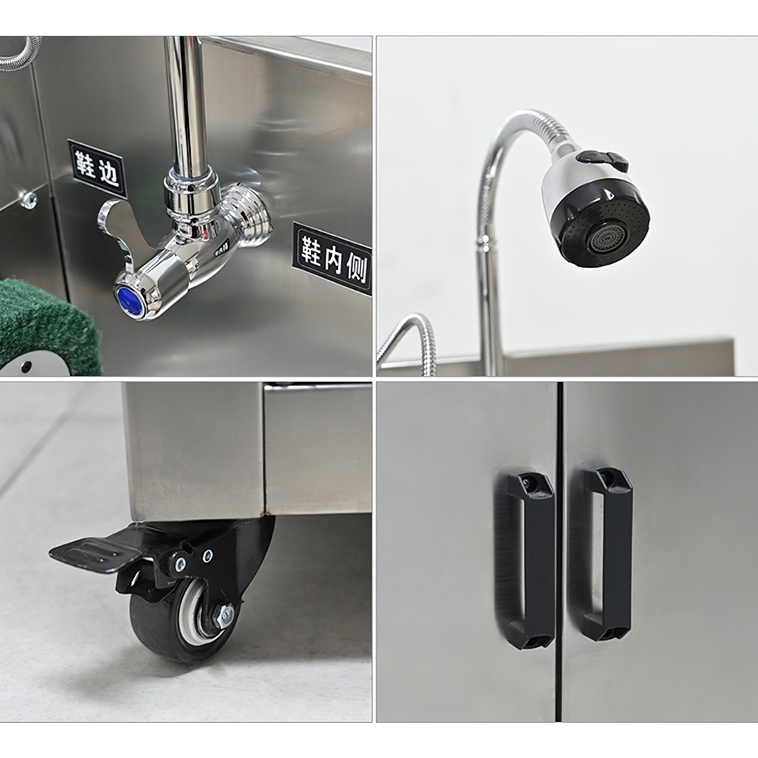 🌈15930 เครื่องทำความสะอาด ซักสิ่งสกปรกออกจากรองเท้า กึ่งอัตโนมัติ รุ่น Q-88