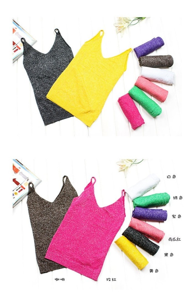 เกาหลีเป็นบางคอวีแขนกุดเสื้อกันหนาวสีเงินเสื้อกั๊ก (สีเทาเข้ม)