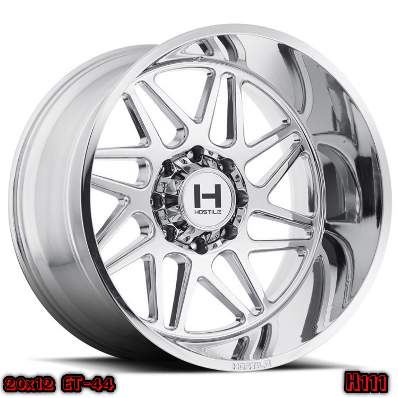 HOSTILE H111 ขอบ20 สีโครเมี่ยม นำเข้าโดย STEP9